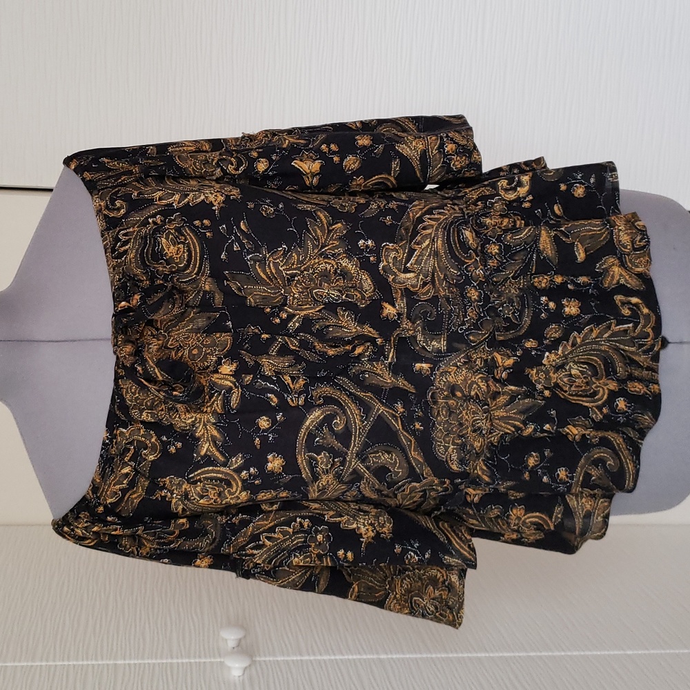 Sun and Shadow Off-Shoulder Bell Sleeve Top Size S